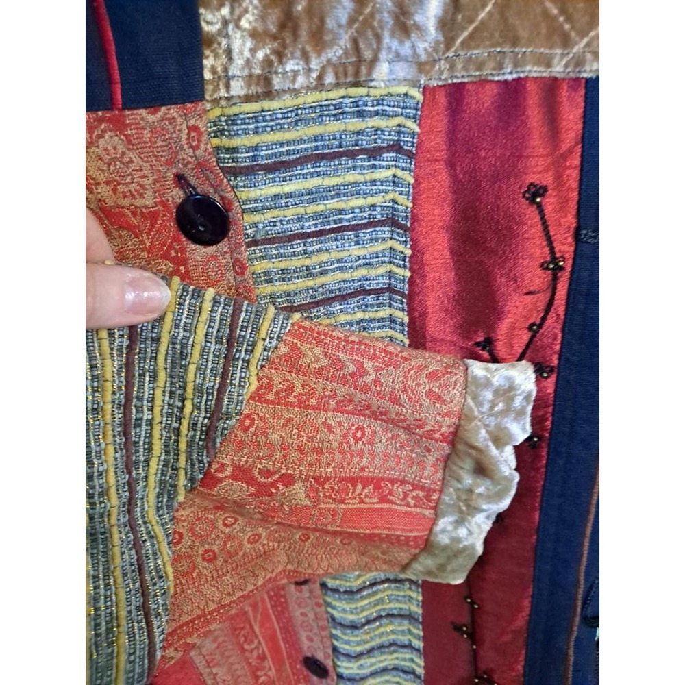Sag Harbor Patchwork Boho Lightweight Jacket Size… - image 4